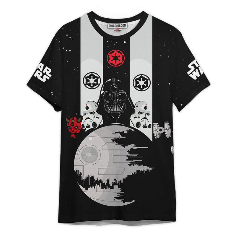 Star Wars Black and White Gift For Fans Unisex 3D T-shirt - Chic Loom