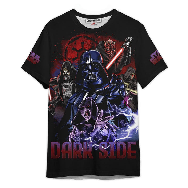 Star Wars Dark Side Gift For Fans Unisex 3D T-shirt - Chic Loom