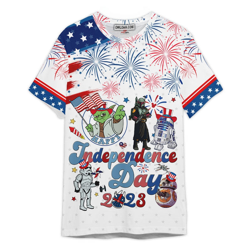 Star Wars Independence Day 2023 Gift For Fans Unisex 3D T-shirt - Chic Loom