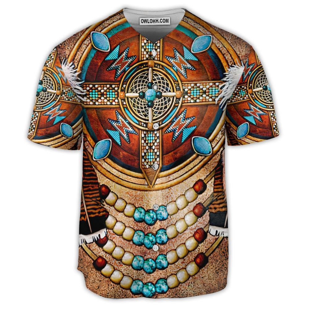 Native American Art Style Lover - Baseball Jersey  - Chic Loom