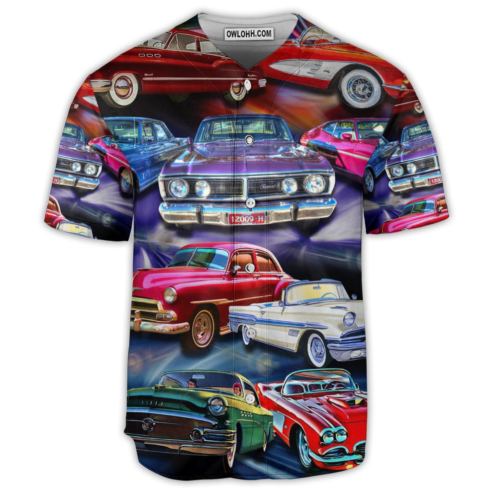 Car Colorful Love Car Style - Baseball Jersey  - Chic Loom