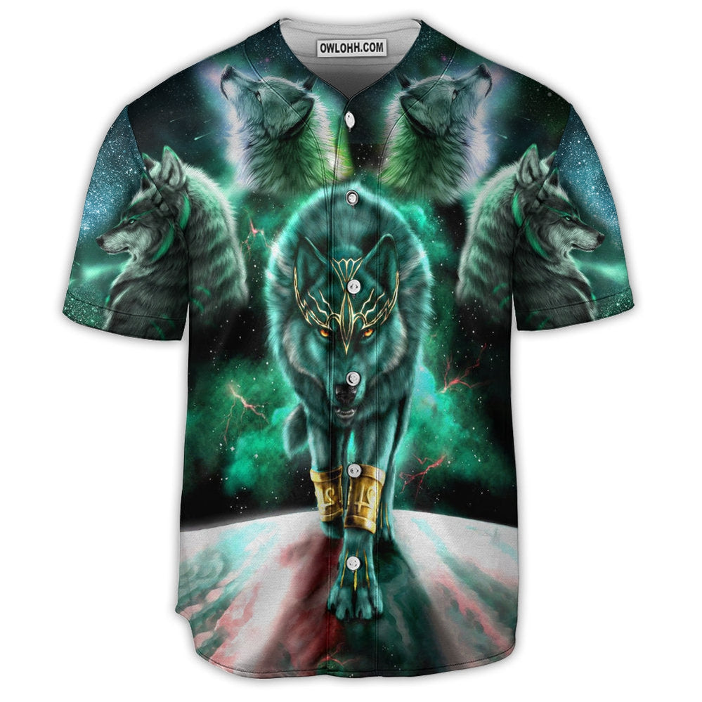 Wolf Warrior Galaxy Style - Baseball Jersey  - Chic Loom