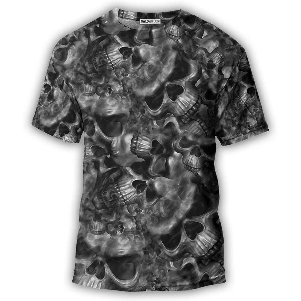 Skull Life's True Face Is The Skull - 3D T-shirt - Chic Loom