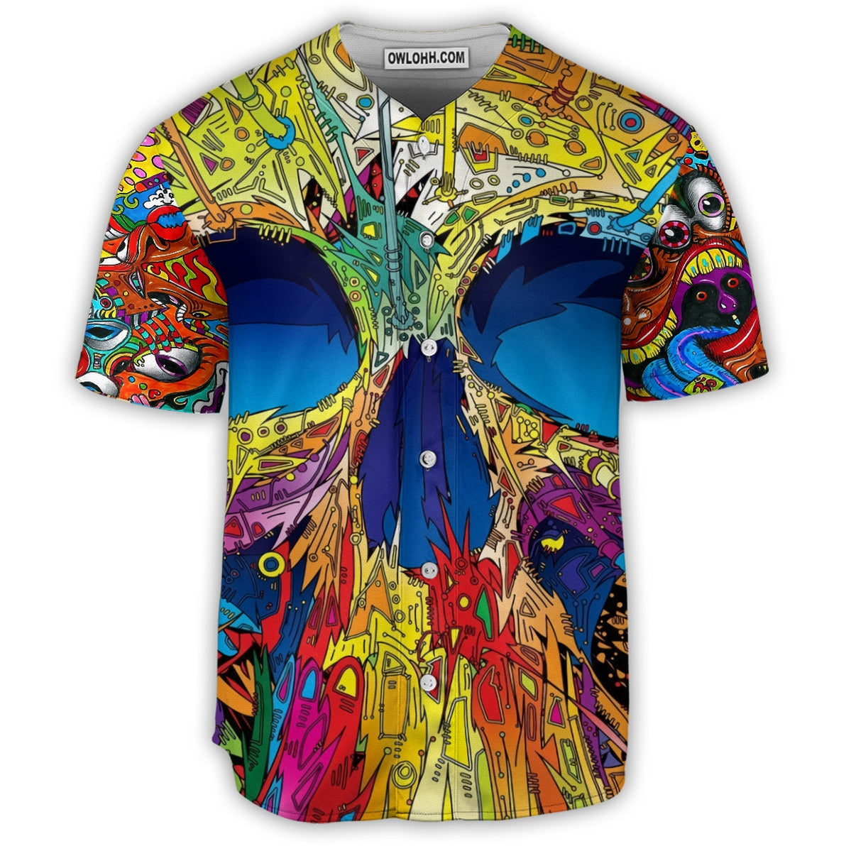 Skull Summer Style - Baseball Jersey - Chic Loom