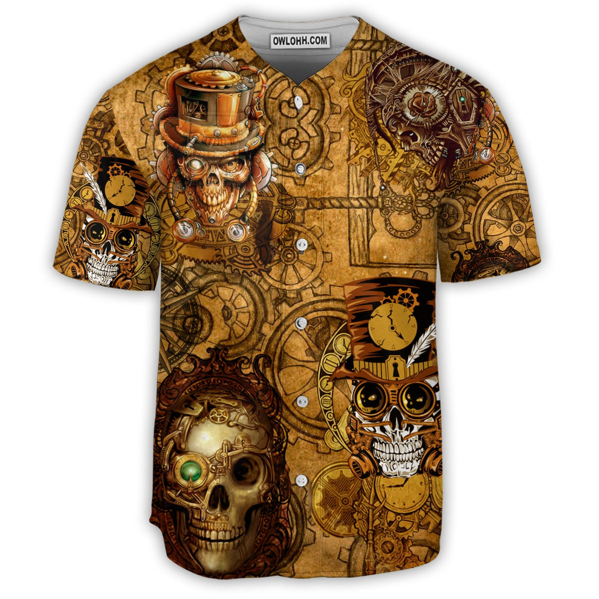 Skull Pirates Retro Style - Baseball Jersey - Chic Loom