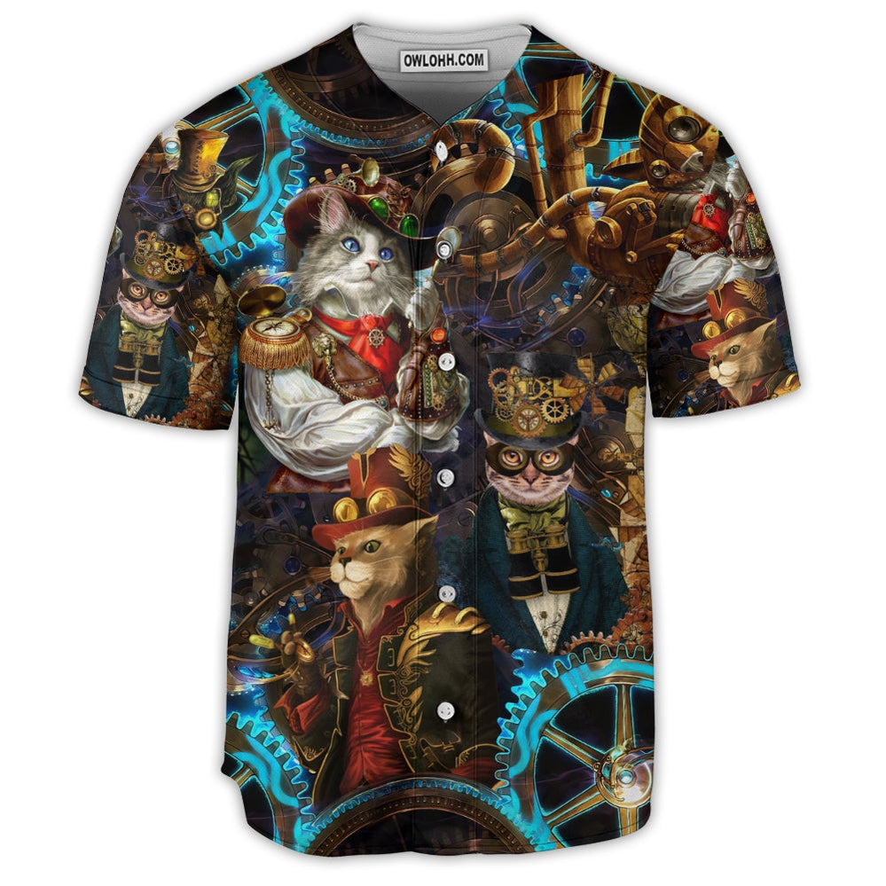 Cat Love Mechanic Cool Style - Baseball Jersey  - Chic Loom