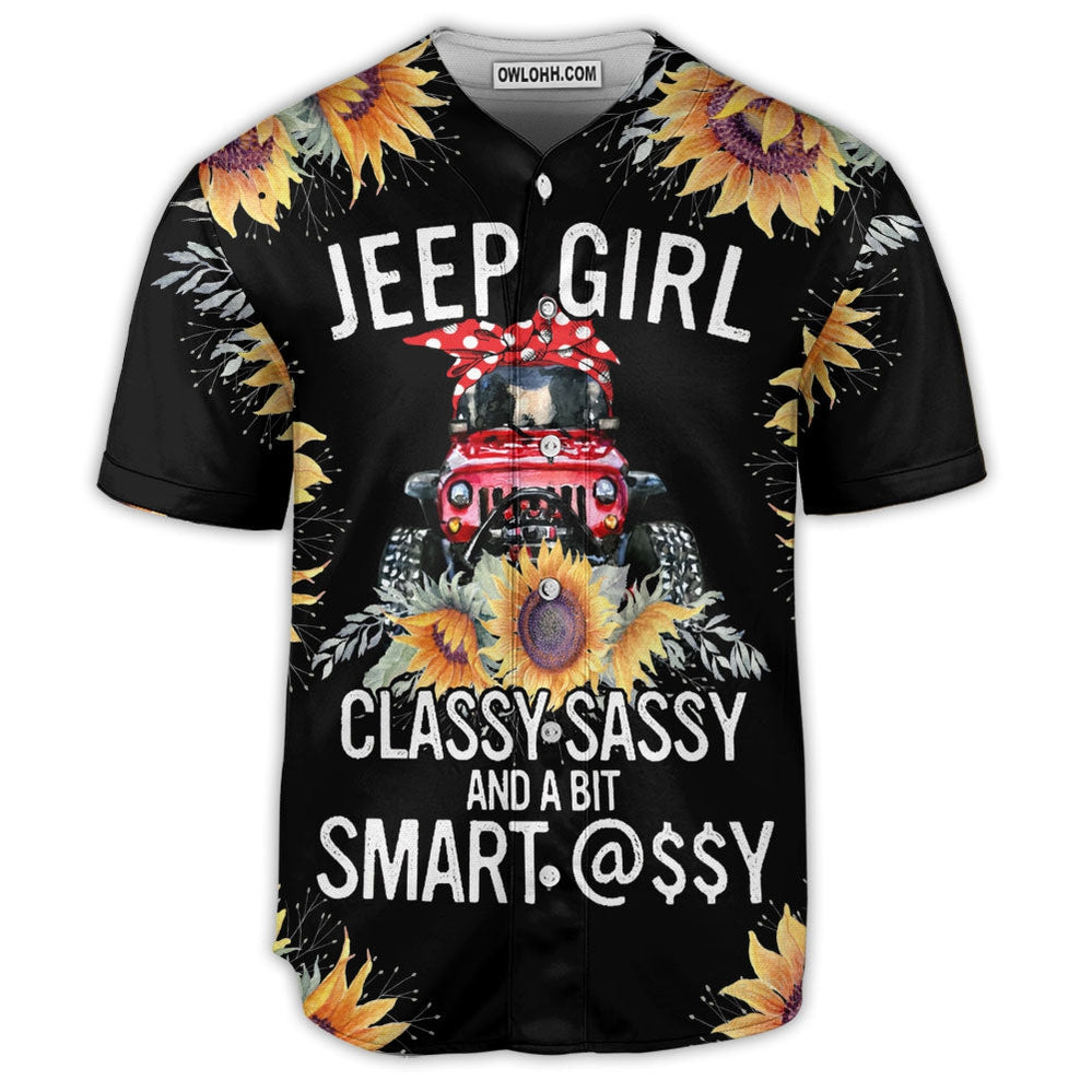 Jeep Girl Classy Sassy - Baseball Jersey  - Chic Loom