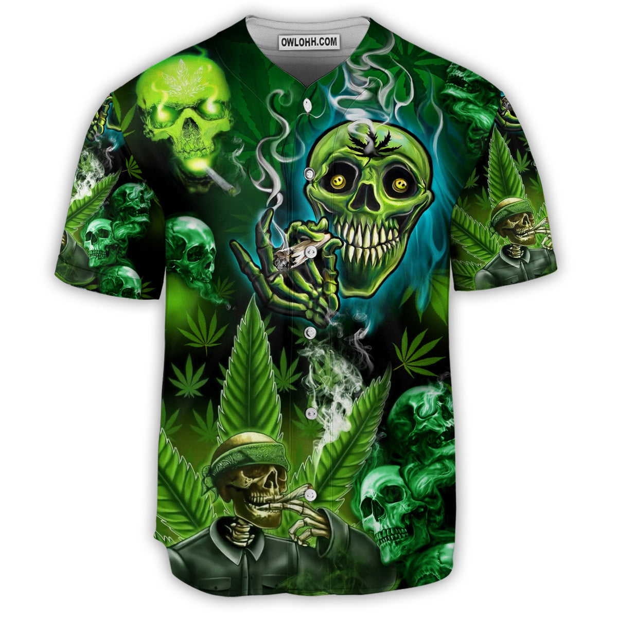 Skull So High Amazing Style - Baseball Jersey - Chic Loom