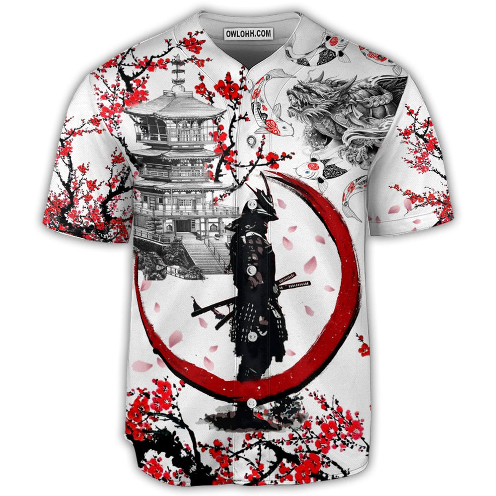 Dragons and Japanese art - Baseball Jersey - Chic Loom