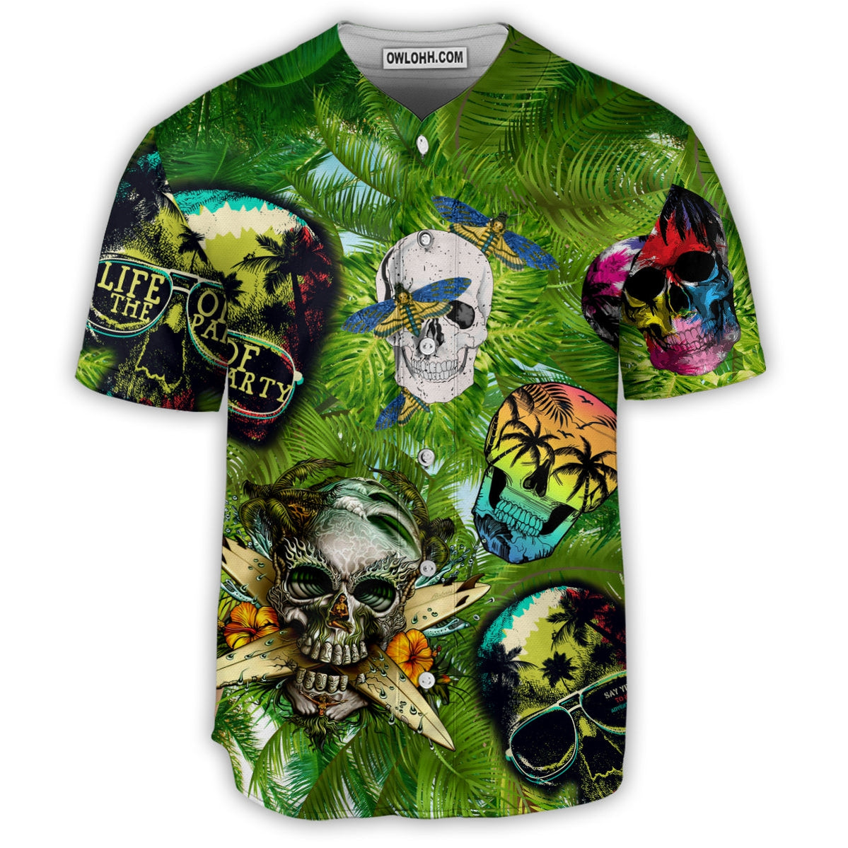 Skull Where There Is Life There Is Hope - Baseball Jersey - Chic Loom