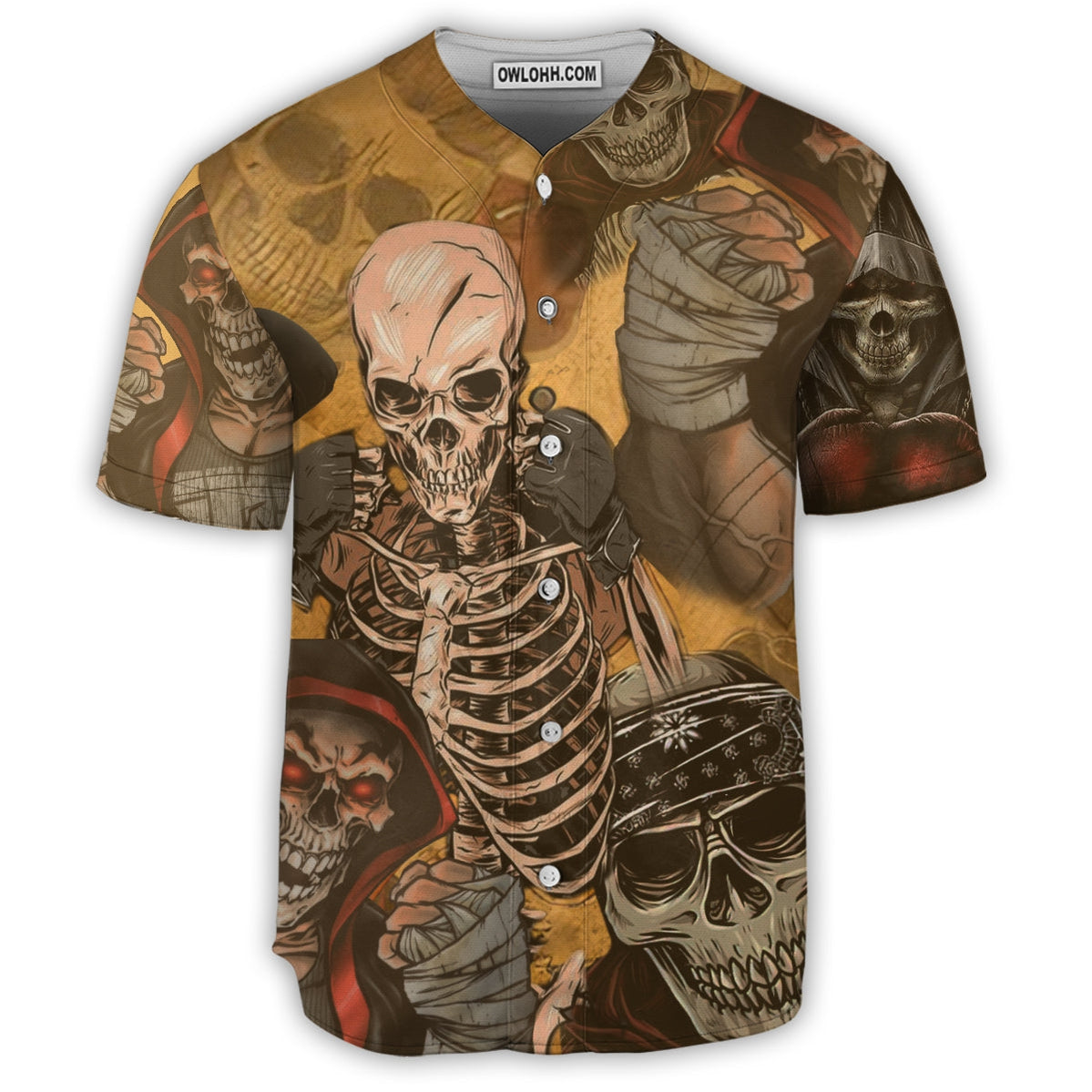 Skull Amazing Boxer - Baseball Jersey - Chic Loom