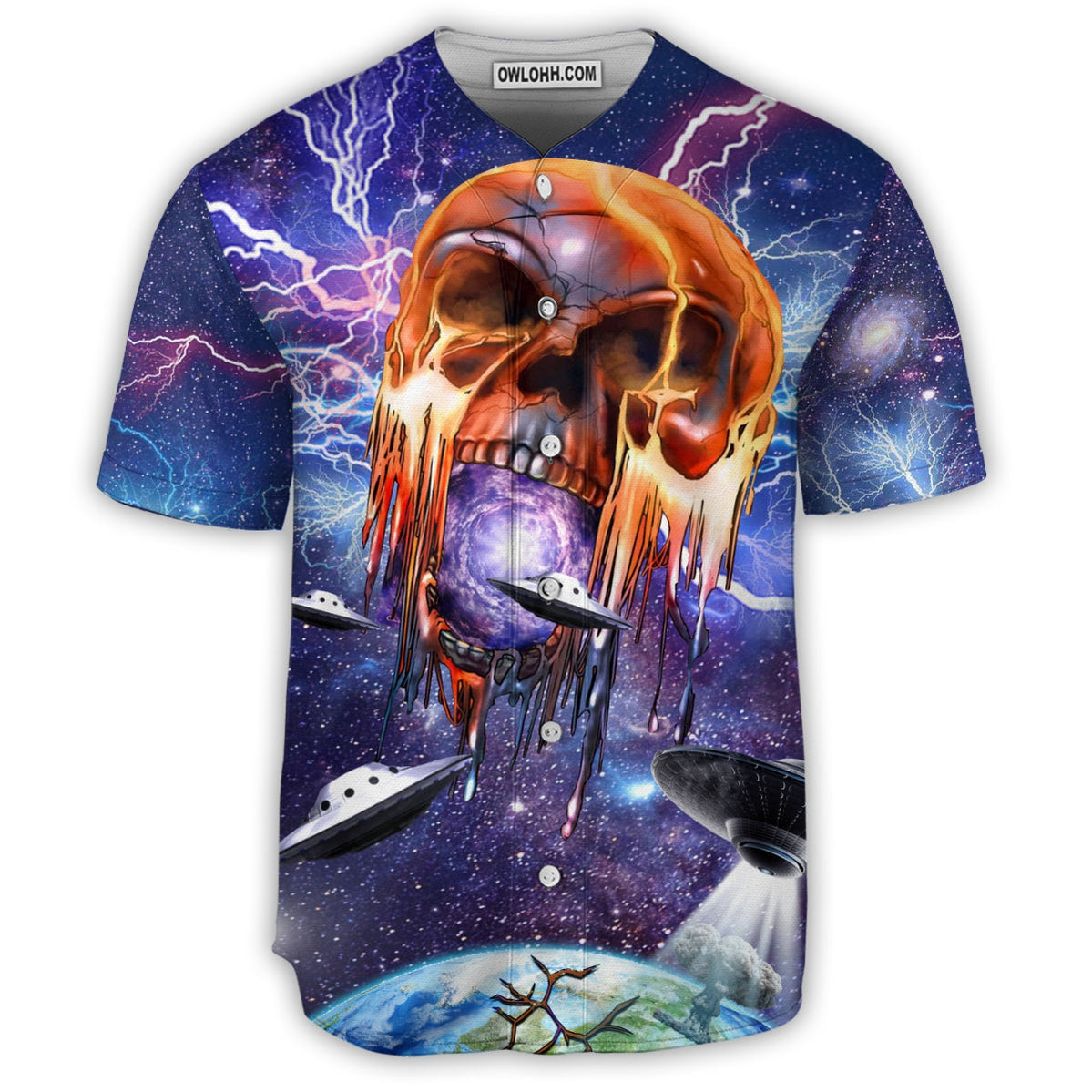 Skull Love Galaxy - Baseball Jersey - Chic Loom