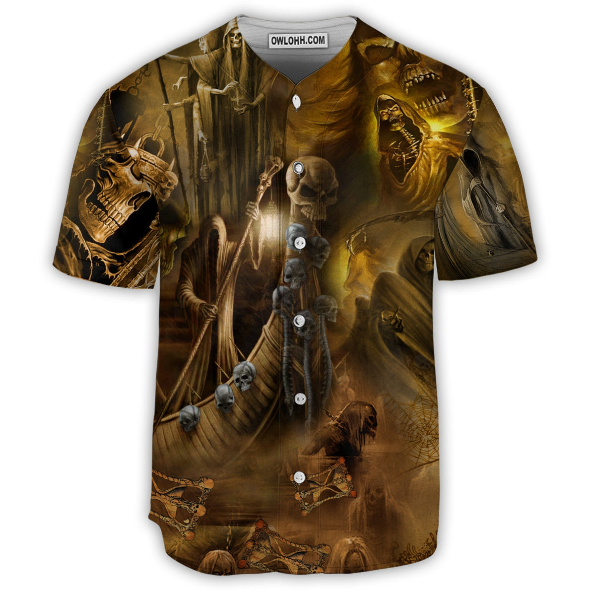 Skull Go To Hell Skull - Baseball Jersey - Chic Loom