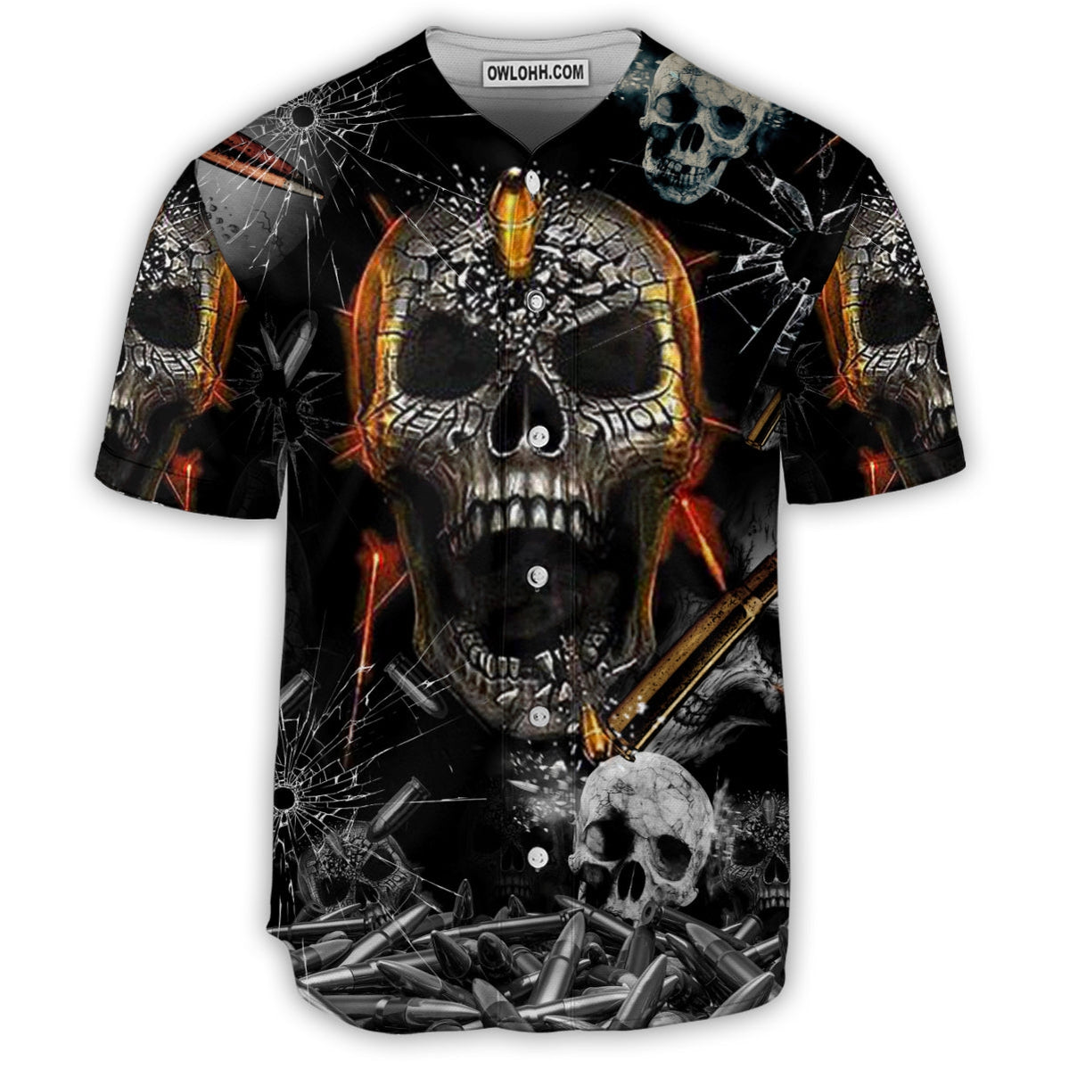 Skull Oh My Skull Cool - Baseball Jersey - Chic Loom