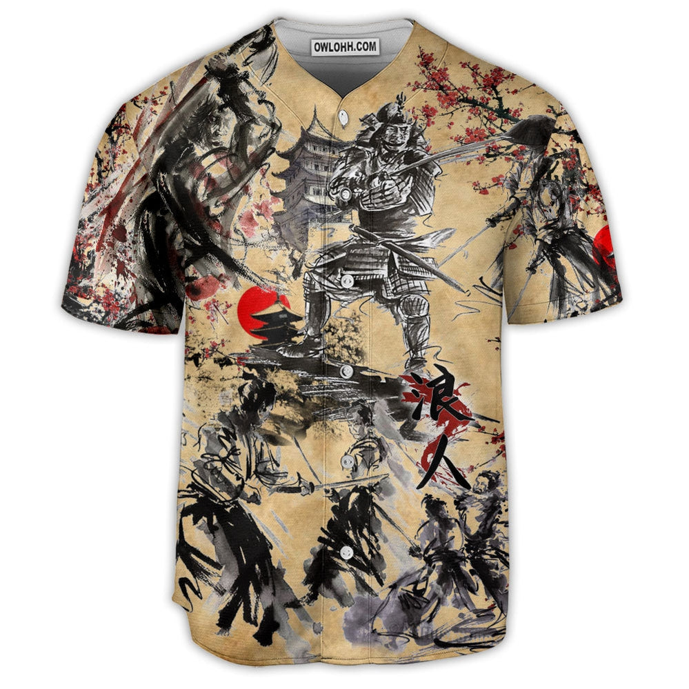 Samurai The Way Of The Samurai Is Found In Death - Baseball Jersey