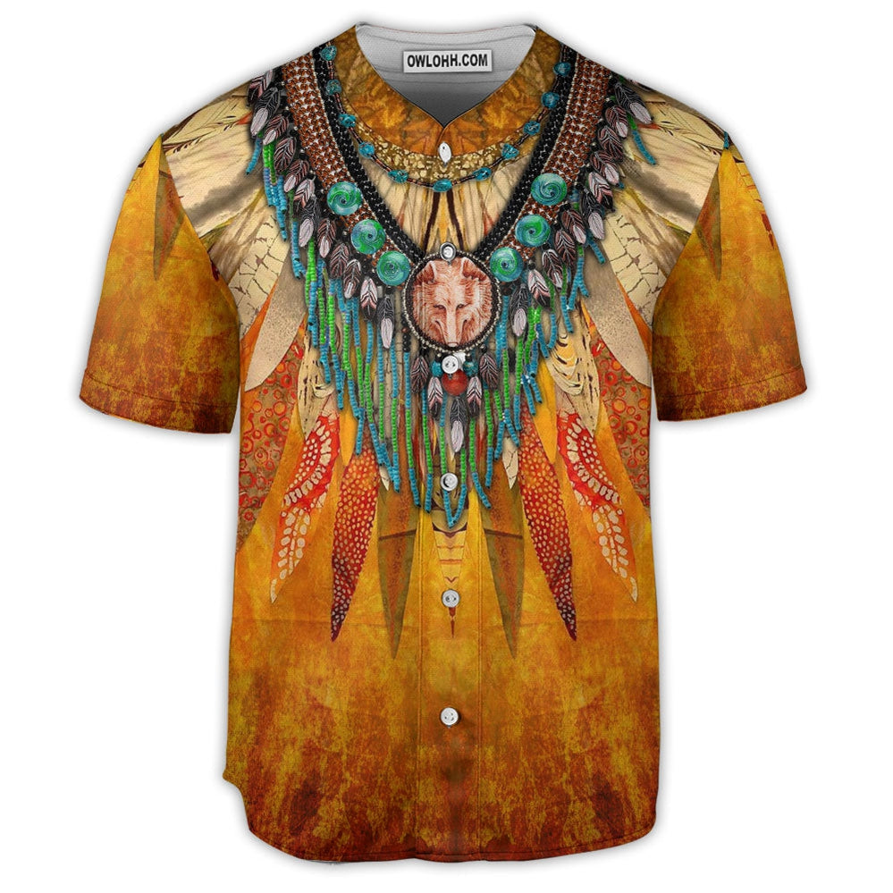 Native American Freedom Peace Art - Baseball Jersey  - Chic Loom