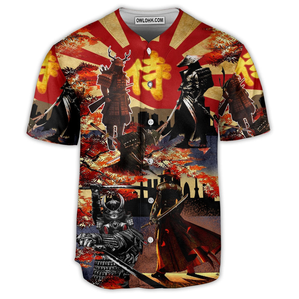 Samurai Don't Fear Of Death Fear The Unlived Life Samurai - Baseball Jersey