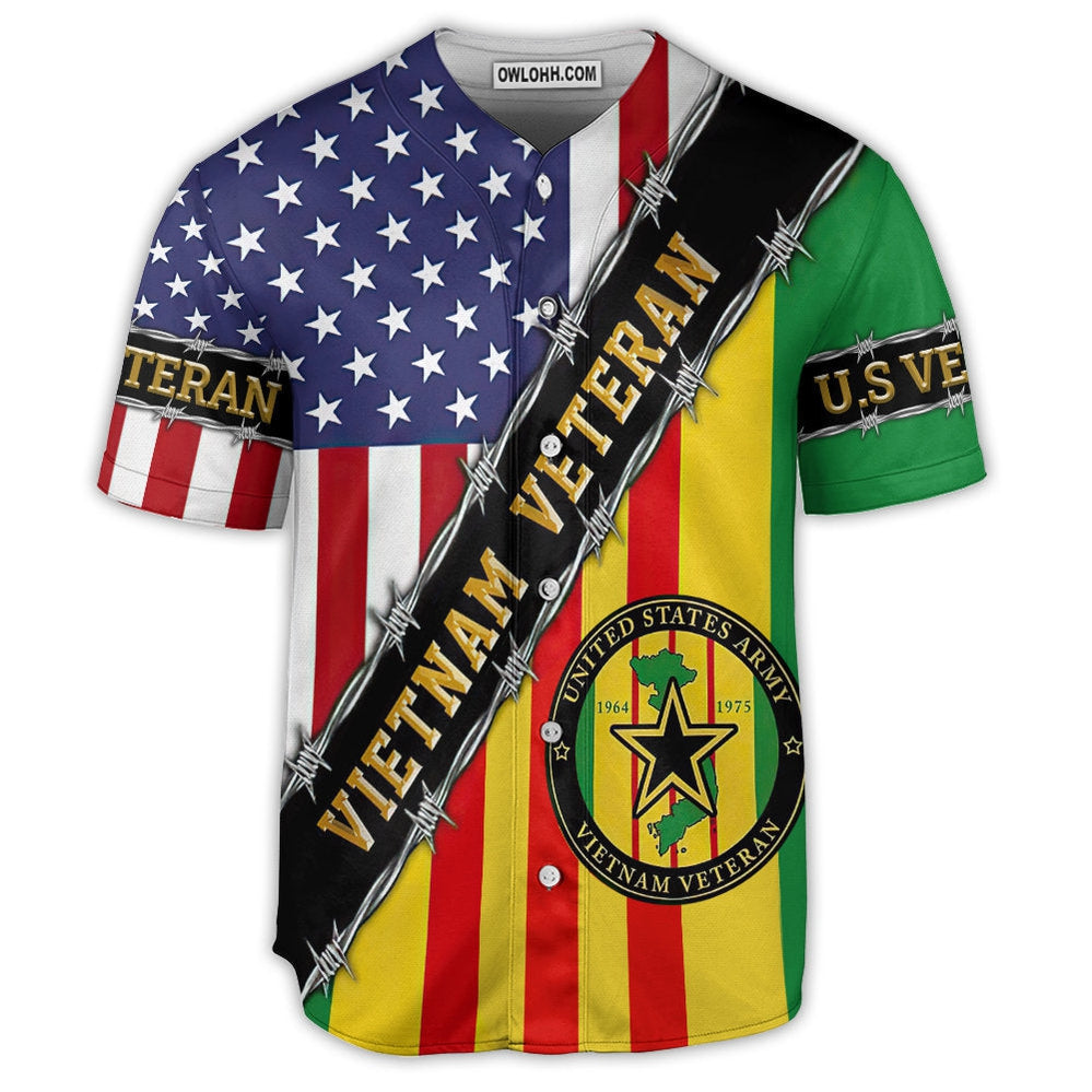 Veteran Vietnam Veteran I Love Freedom So Much - Baseball Jersey  - Chic Loom