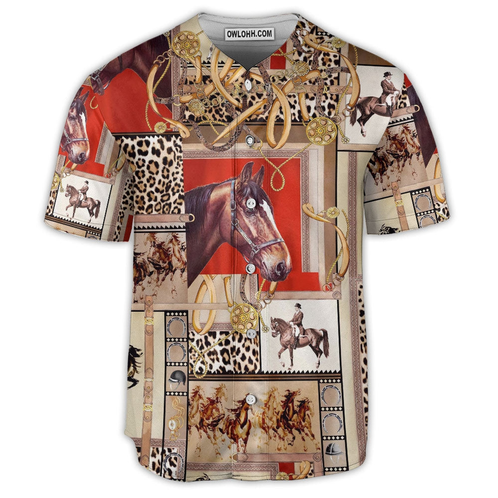 Horse Art Horse Lover - Baseball Jersey  - Chic Loom