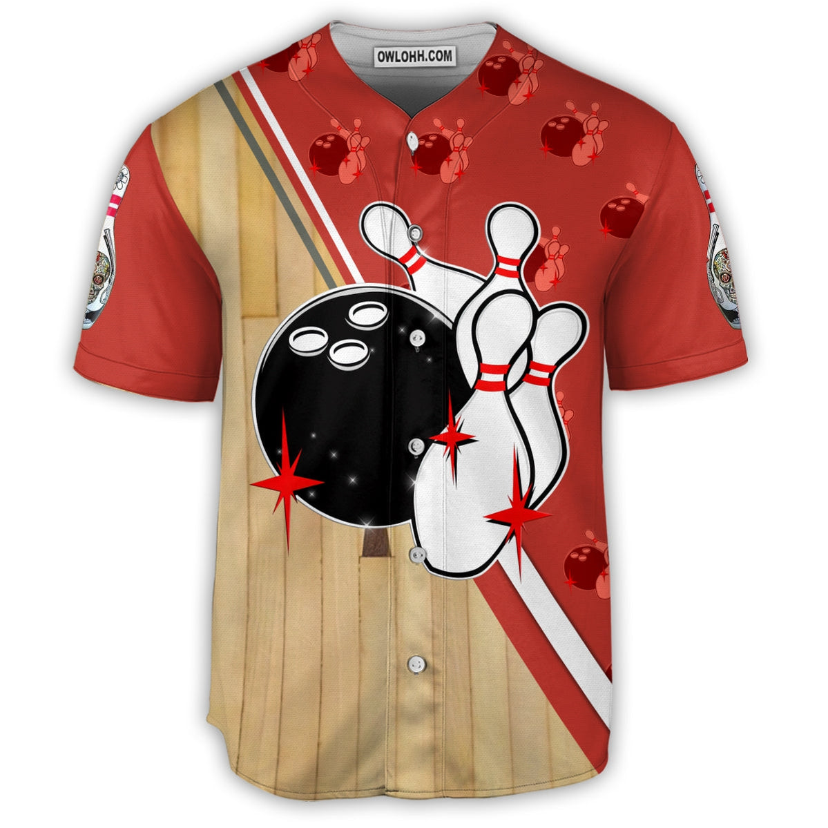 Bowling Awesome Bowling Ball - Baseball Jersey - Chic Loom
