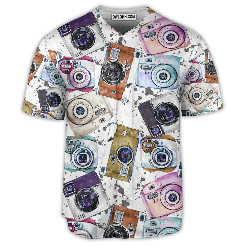 Camera Photography Is My Hobby Lover - Baseball Jersey  - Chic Loom
