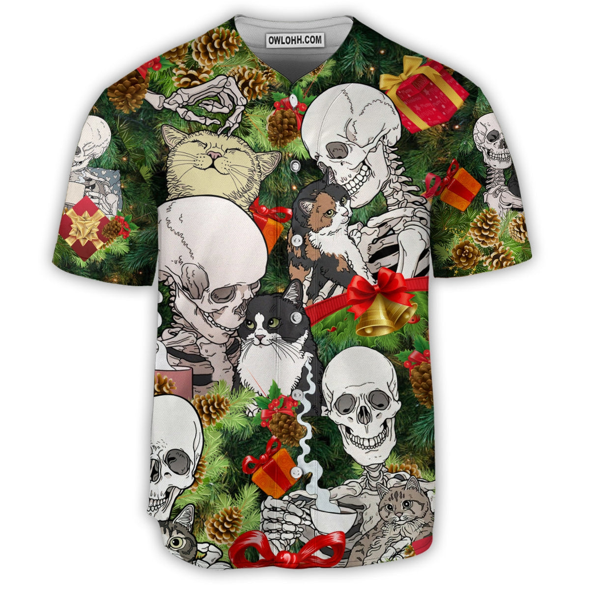 Skull My Cat And I Talk Sht About You - Baseball Jersey - Chic Loom