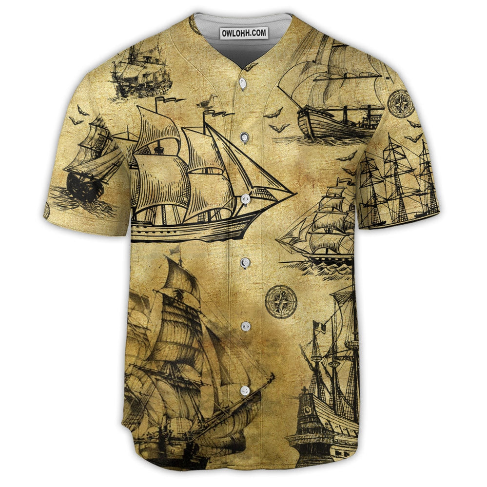 Sailing Vintage In Beautiful Life - Baseball Jersey  - Chic Loom