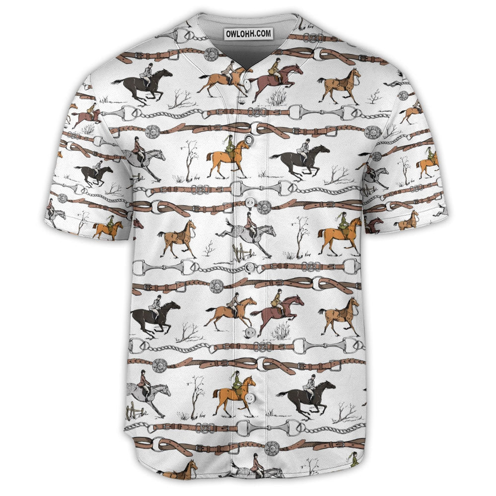 Horse Racing Born To Ride - Baseball Jersey  - Chic Loom