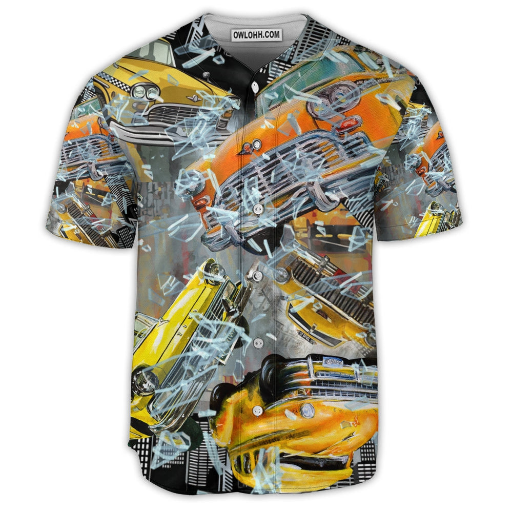 Car Love Racing Car In The City Art Style - Baseball Jersey  - Chic Loom