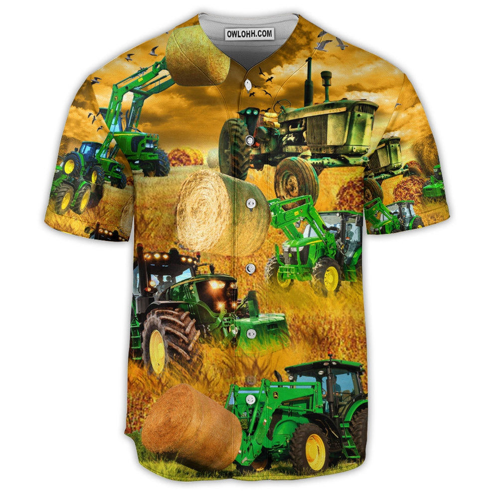 Tractor Better On The Farm - Baseball Jersey  - Chic Loom