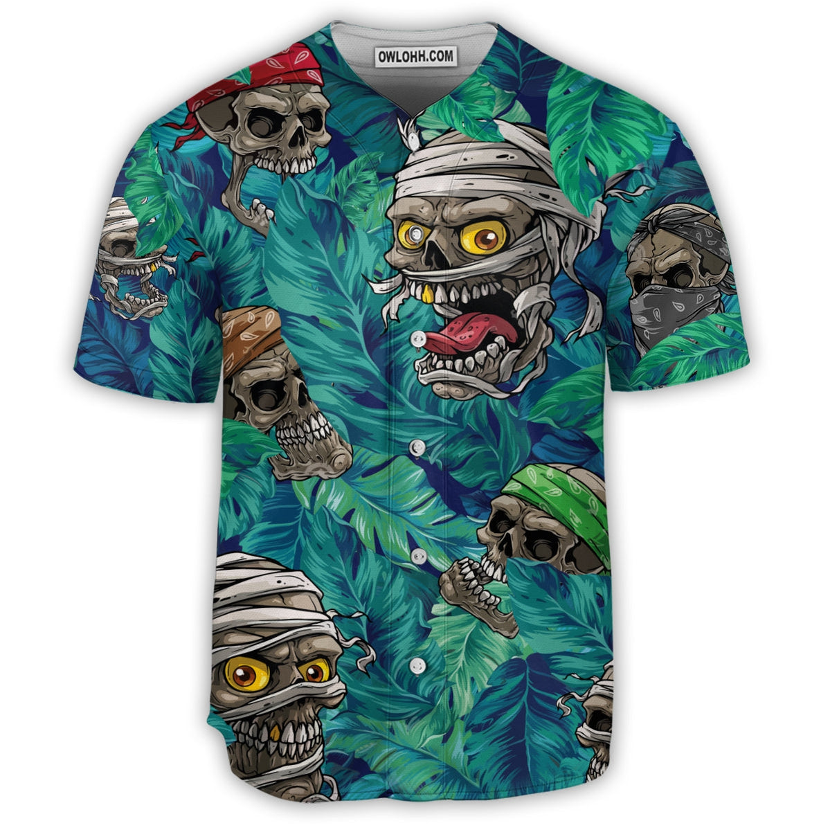 Skull Hide And Seek - Baseball Jersey - Chic Loom