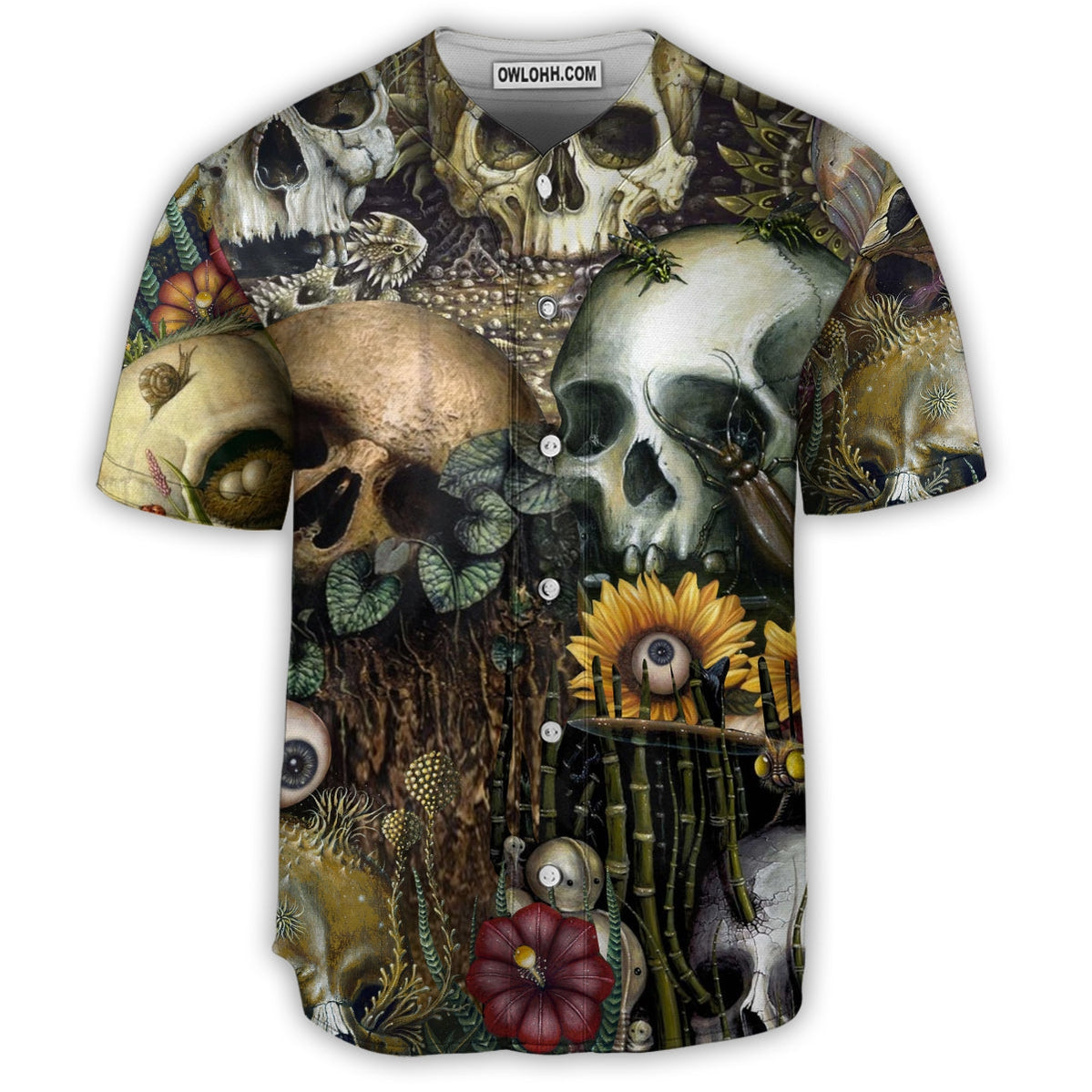 Skull Back To The Beginning - Baseball Jersey - Chic Loom