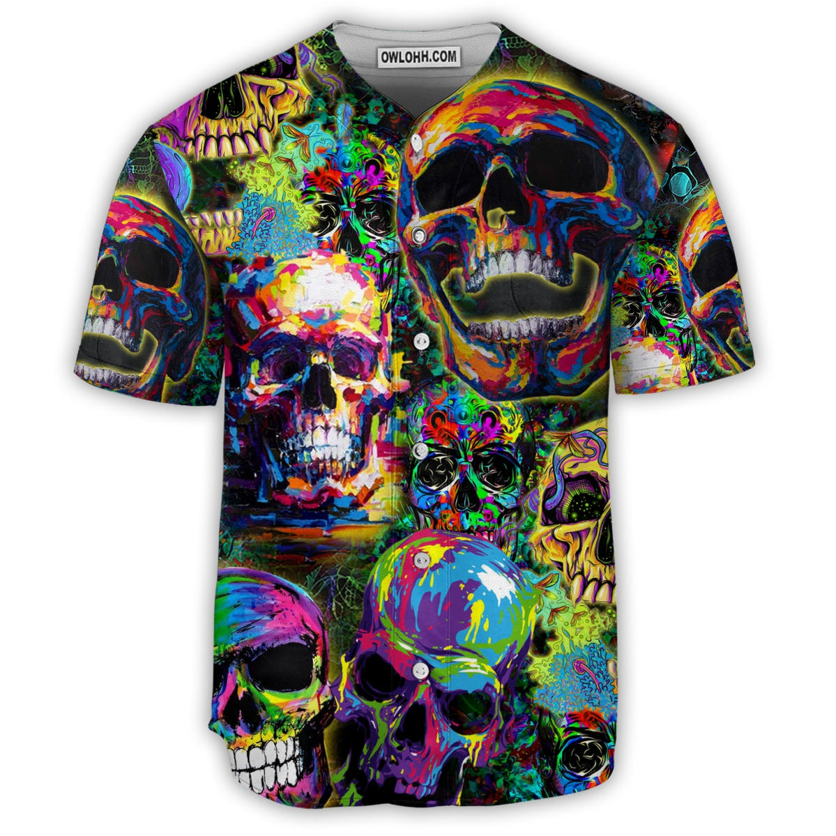 Skull Smiley - Baseball Jersey - Chic Loom