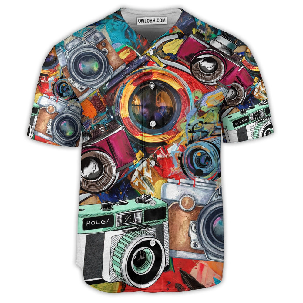 Camera Photography Is My Life - Baseball Jersey  - Chic Loom