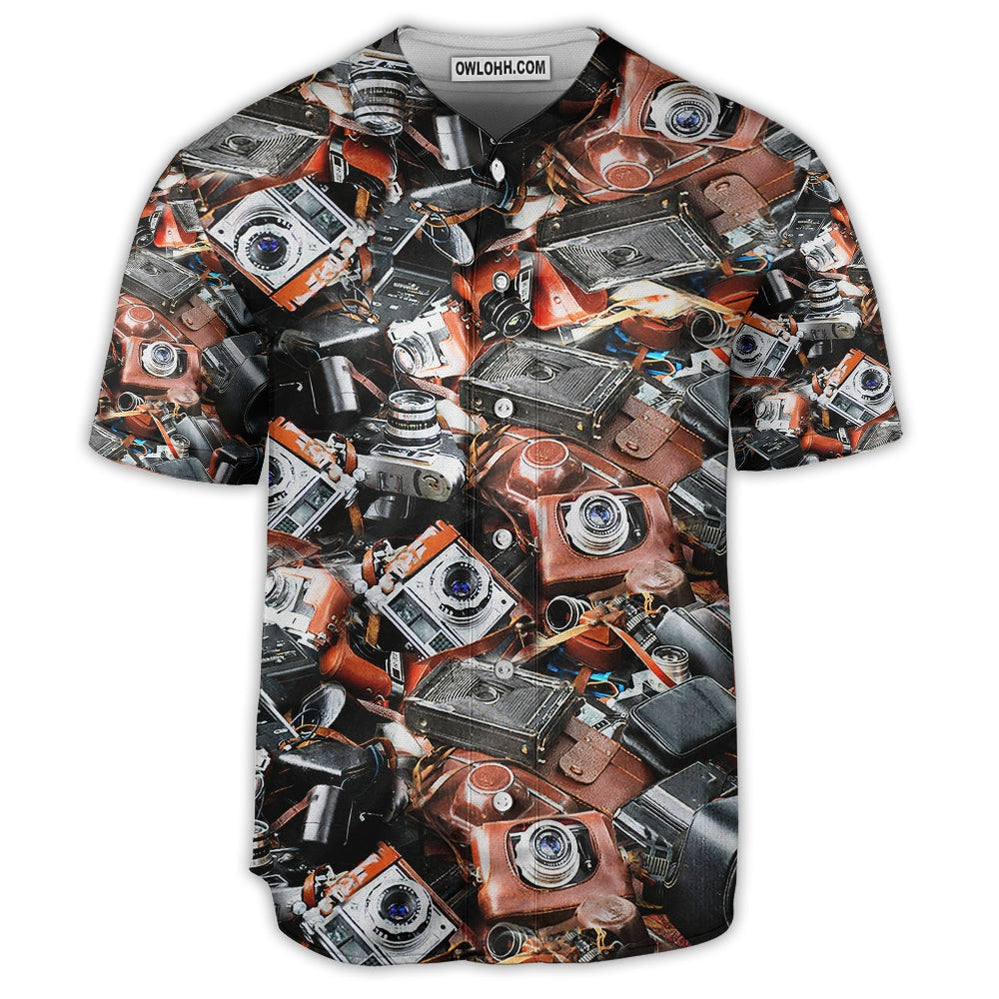 Camera Retro Love Life - Baseball Jersey  - Chic Loom
