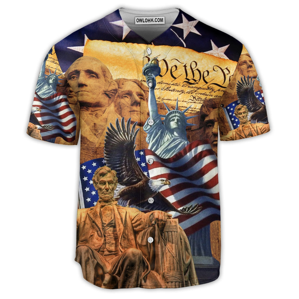 America Land Of America - Baseball Jersey  - Chic Loom
