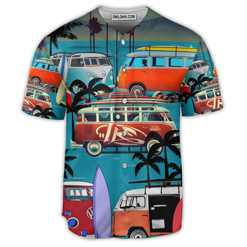Camping Enjoy Your Van Life - Baseball Jersey  - Chic Loom