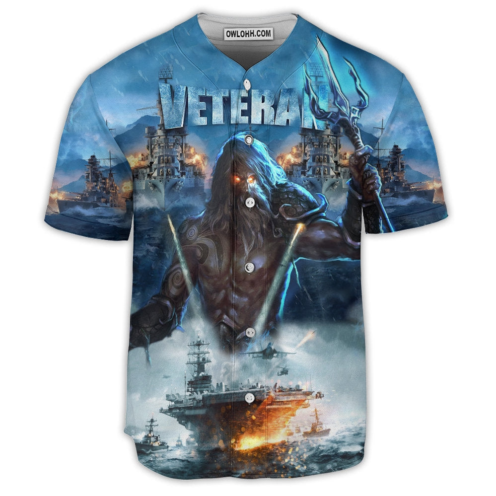 Veteran And Ocean With Fierce Cool - Baseball Jersey  - Chic Loom