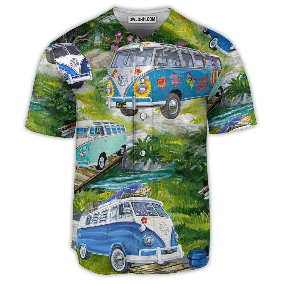 Camping Life Is Best When You Are Camping Van - Baseball Jersey  - Chic Loom
