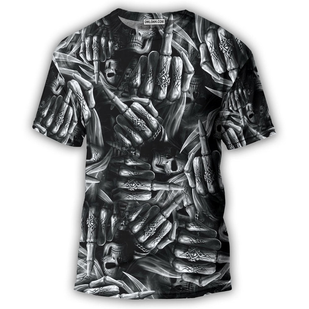 Skull Life Is The Whisper Of The Death - 3D T-shirt - Chic Loom