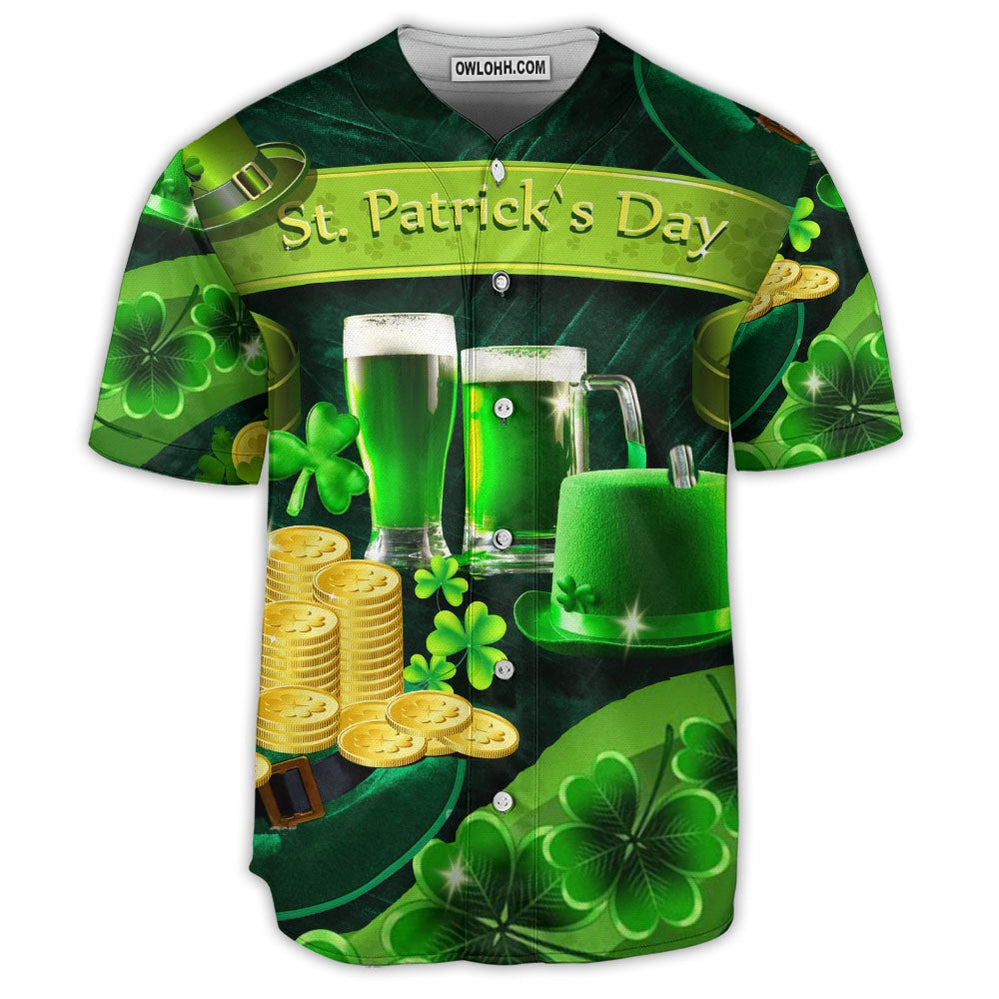 Irish Happy St.Patrick's Day - Baseball Jersey  - Chic Loom