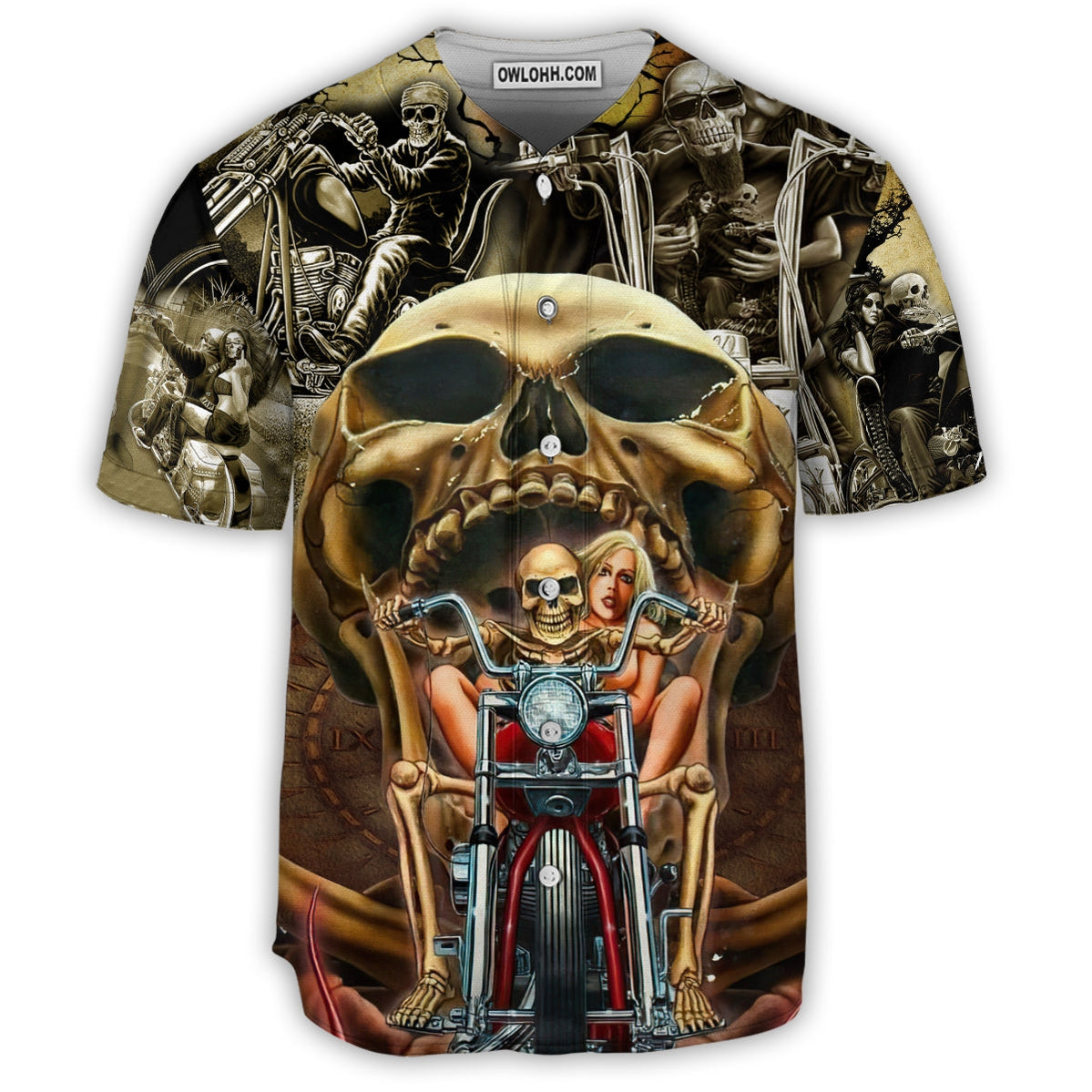 Skull Stay Wild Never Let Them Tame You - Baseball Jersey - Chic Loom