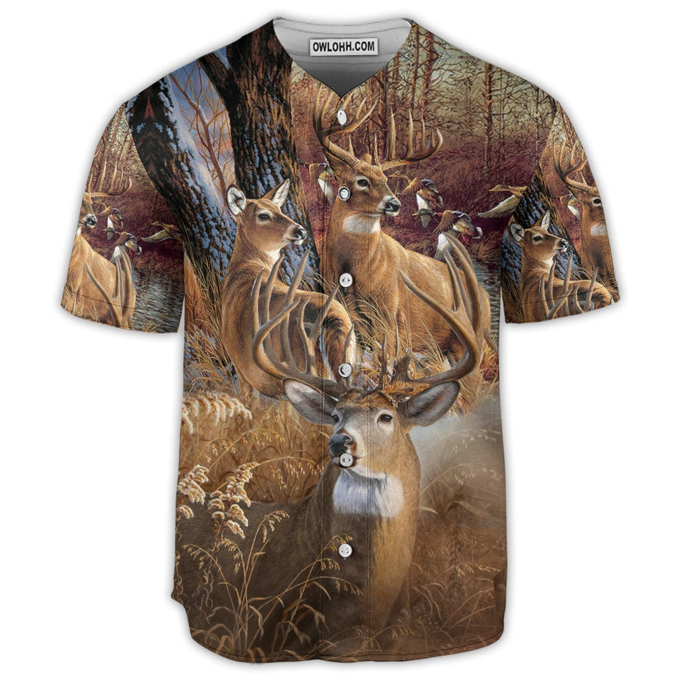 Hunting Forest Hunting Lover Art - Baseball Jersey  - Chic Loom