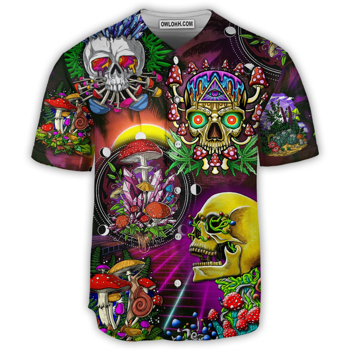 Skull Life is A Game Skull - Baseball Jersey - Chic Loom
