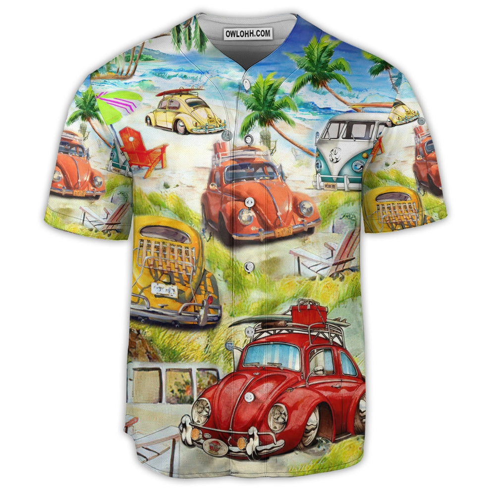 Camping Life Style Love Beach - Baseball Jersey  - Chic Loom