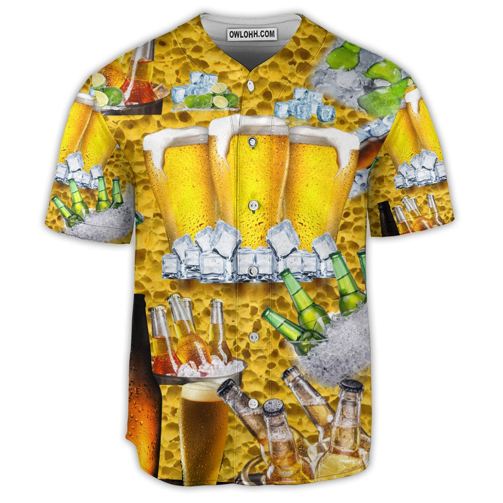 Beer Is BrewTiful Loves Beer - Baseball Jersey  - Chic Loom