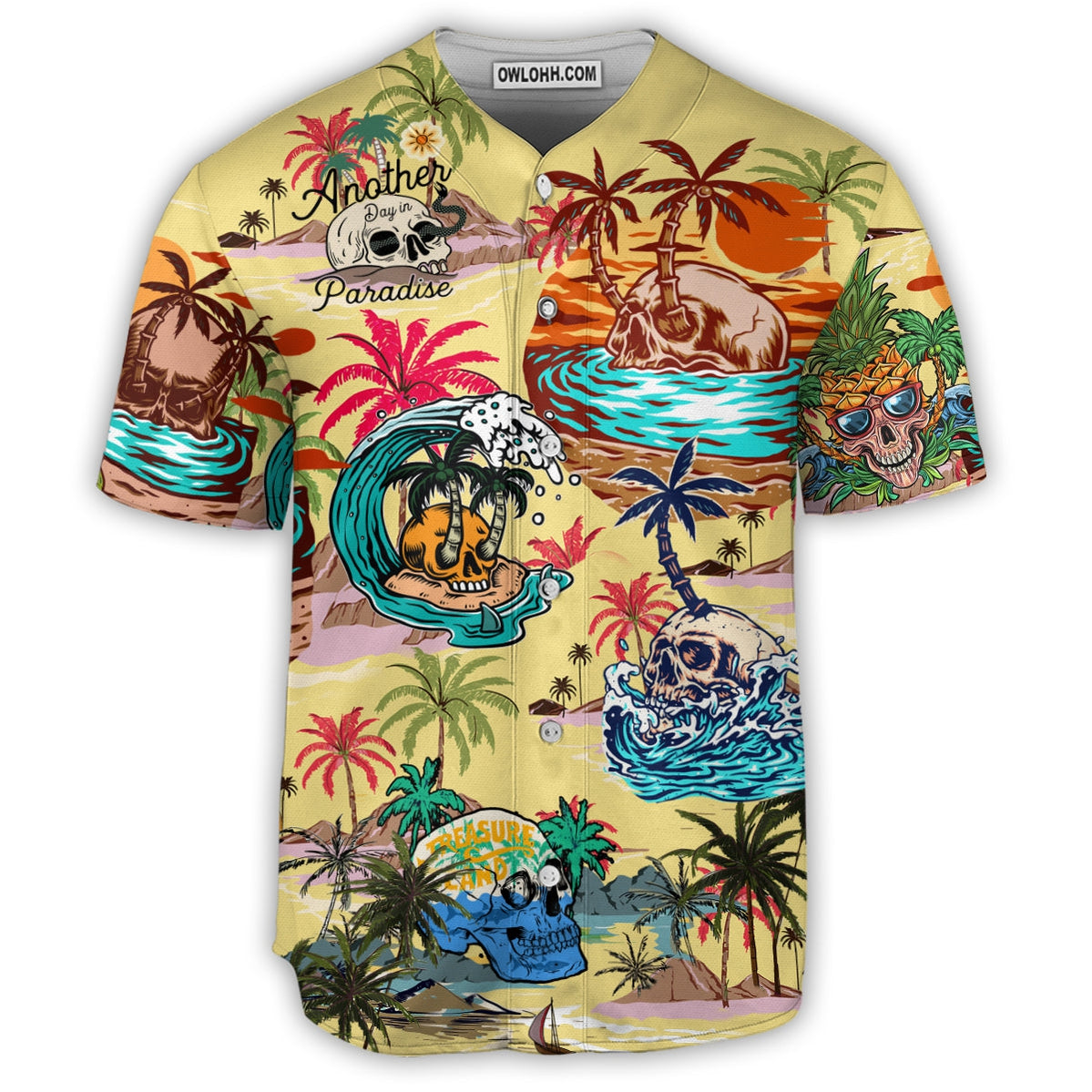 Skull Paradise Love It - Baseball Jersey - Chic Loom