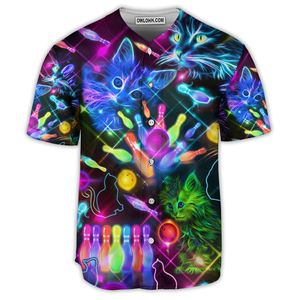 Bowling With My Cats - Baseball Jersey  - Chic Loom