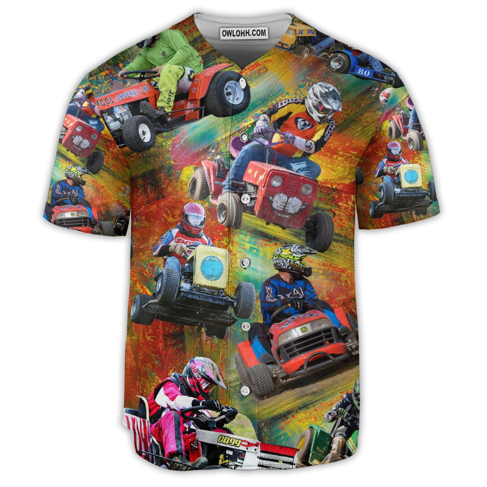 Car Racing Color Love Racing Style - Baseball Jersey  - Chic Loom