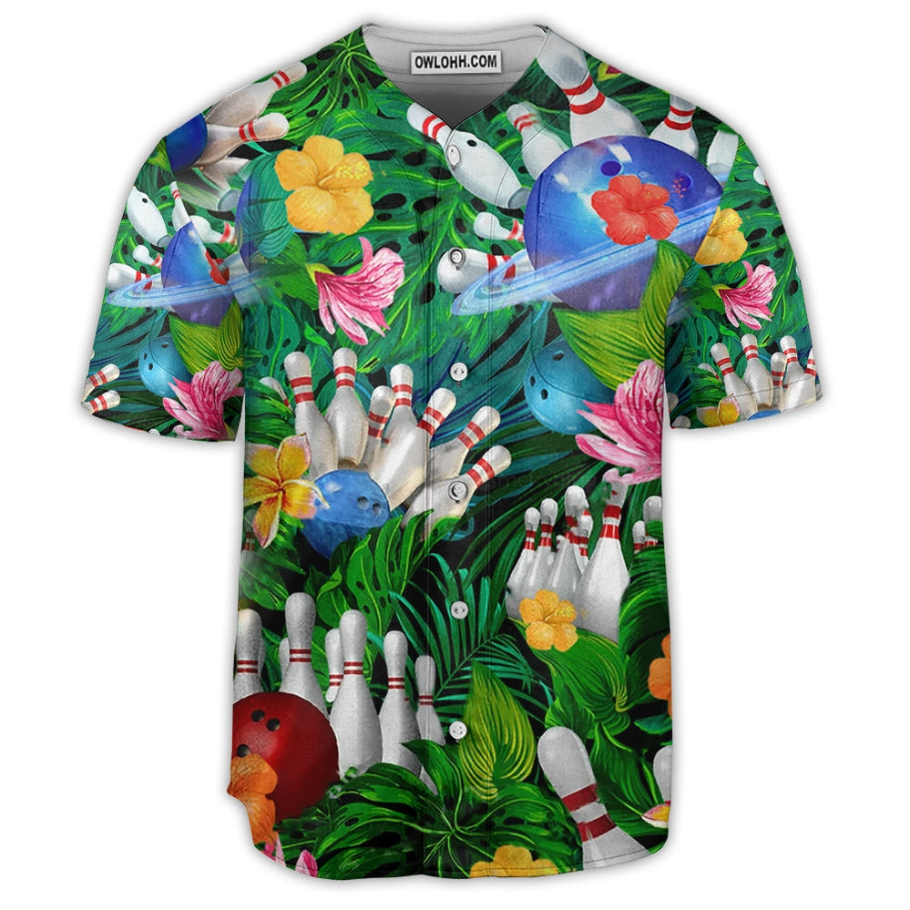 Bowling What Happens At Bowling - Baseball Jersey  - Chic Loom